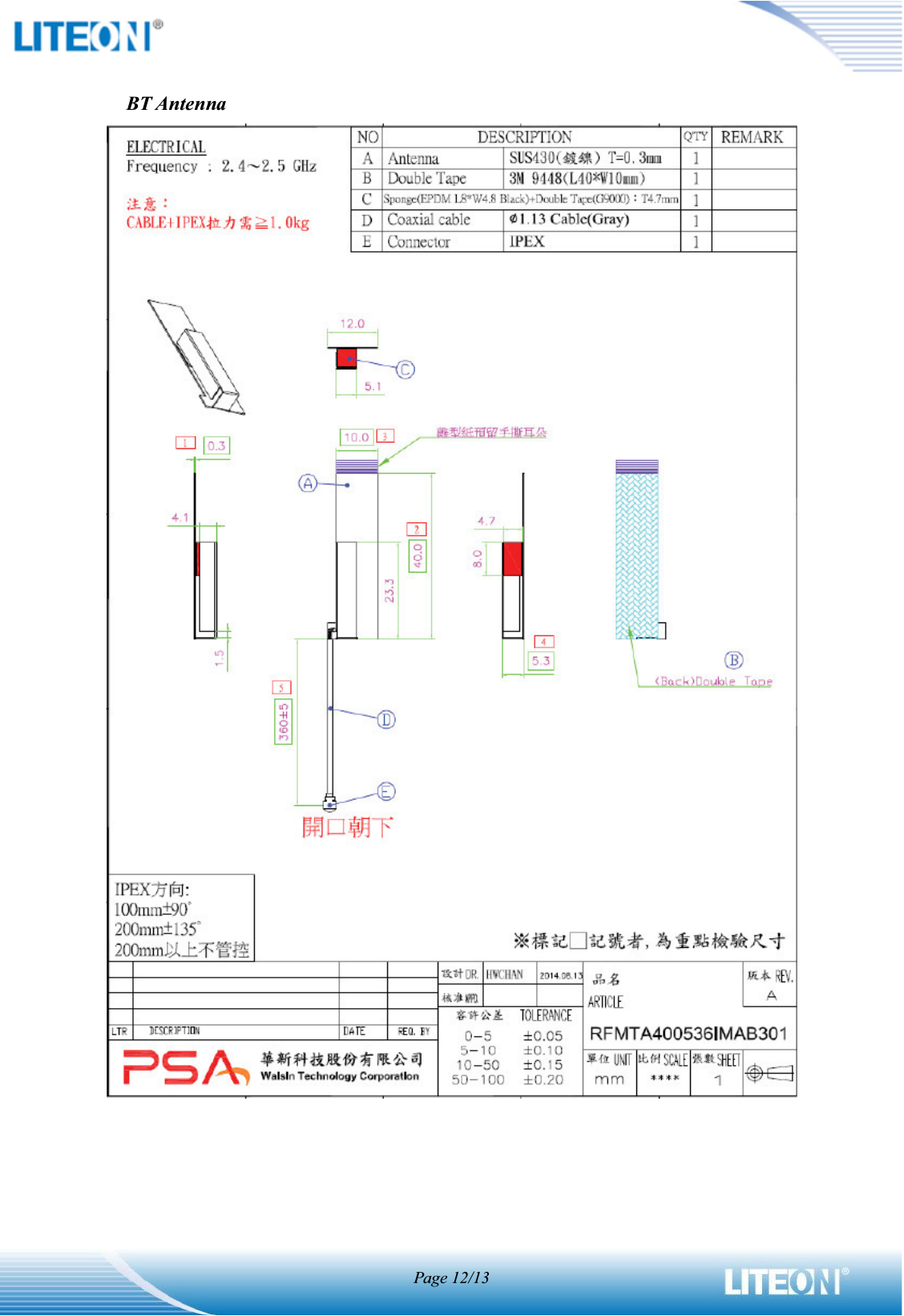 Page 12/13BT Antenna 