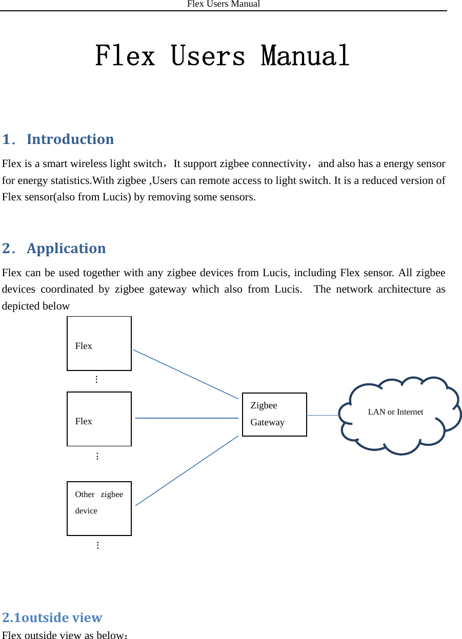 LUCIS TECHNOLOGIES FLEX FLEX User Manual Flex Users Manual