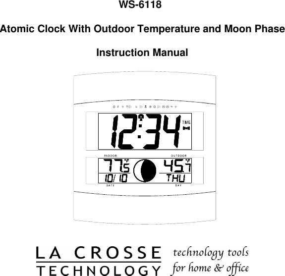 Page 10 of 10 - La-Crosse-Technology La-Crosse-Technology-Ws-6118-Users-Manual WS-6118
