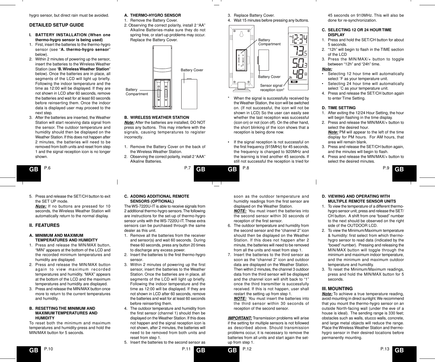 La Crosse Technology Ws 7220U It Users Manual WS7034UMan3LangArt