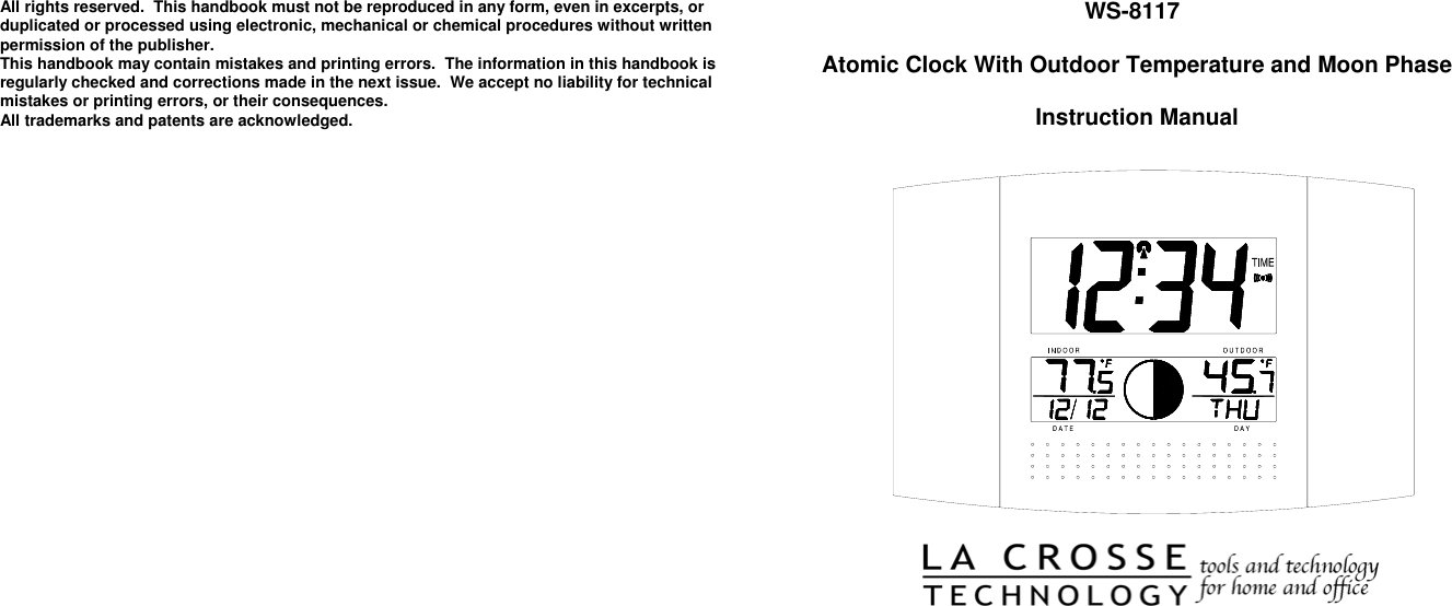 Page 10 of 10 - La-Crosse-Technology La-Crosse-Technology-Ws-8117-Users-Manual WS-8117