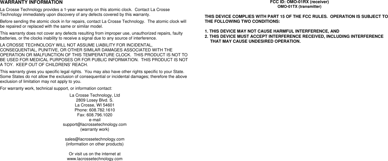 Page 9 of 10 - La-Crosse-Technology La-Crosse-Technology-Ws-8117-Users-Manual WS-8117