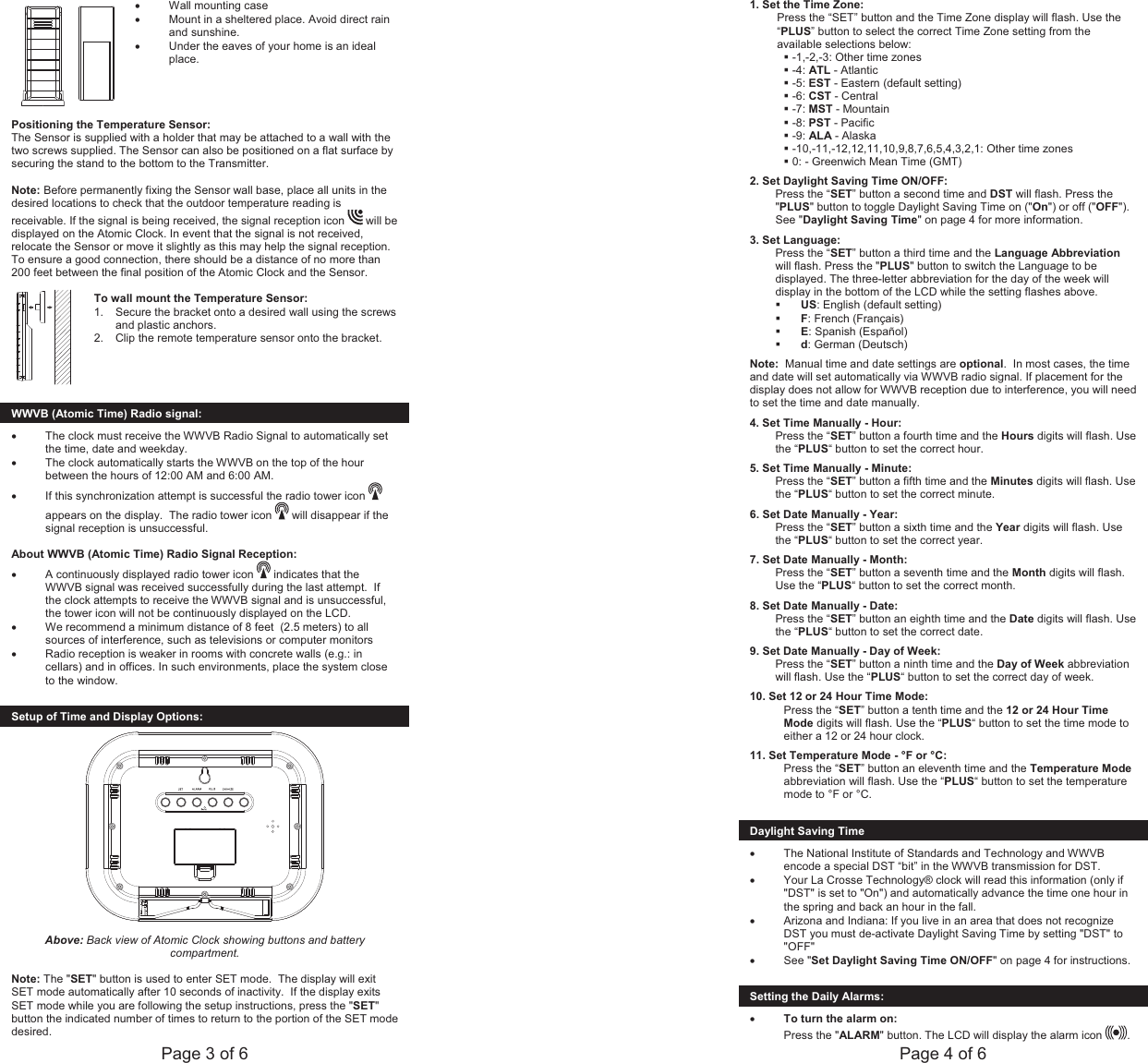 Page 2 of 3 - La-Crosse-Technology La-Crosse-Technology-Ws-8119U-Users-Manual-  La-crosse-technology-ws-8119u-users-manual