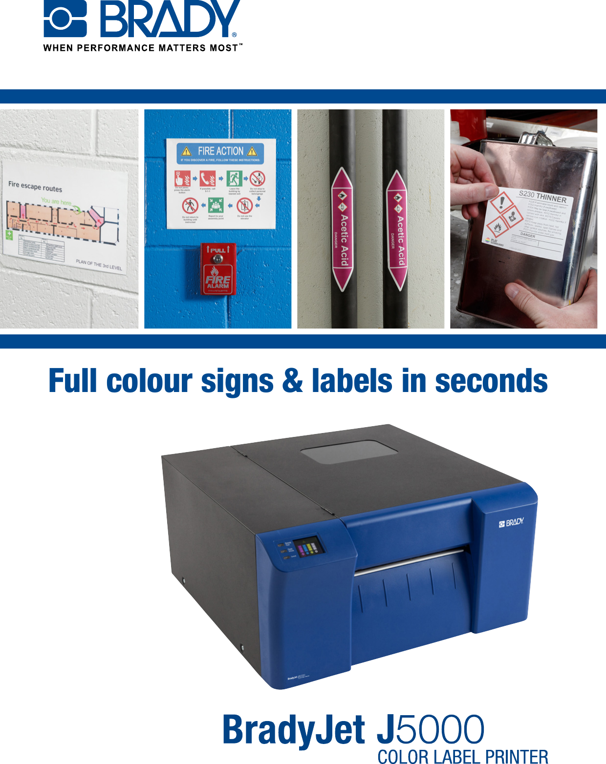 Page 1 of 6 - LabelZone Bradyjet J5000 Brochure User Manual Brady Jet