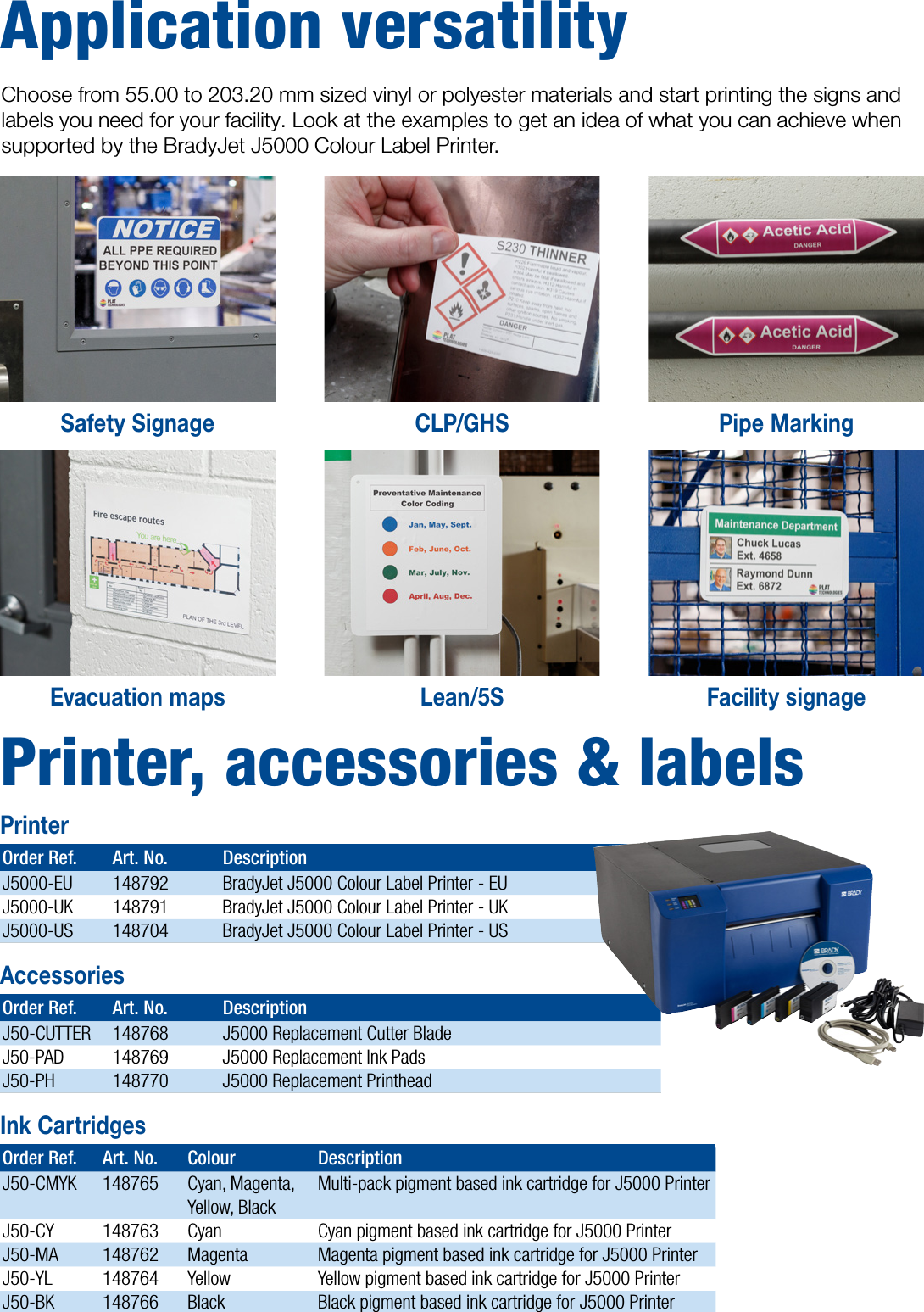 Page 3 of 6 - LabelZone Bradyjet J5000 Brochure User Manual Brady Jet