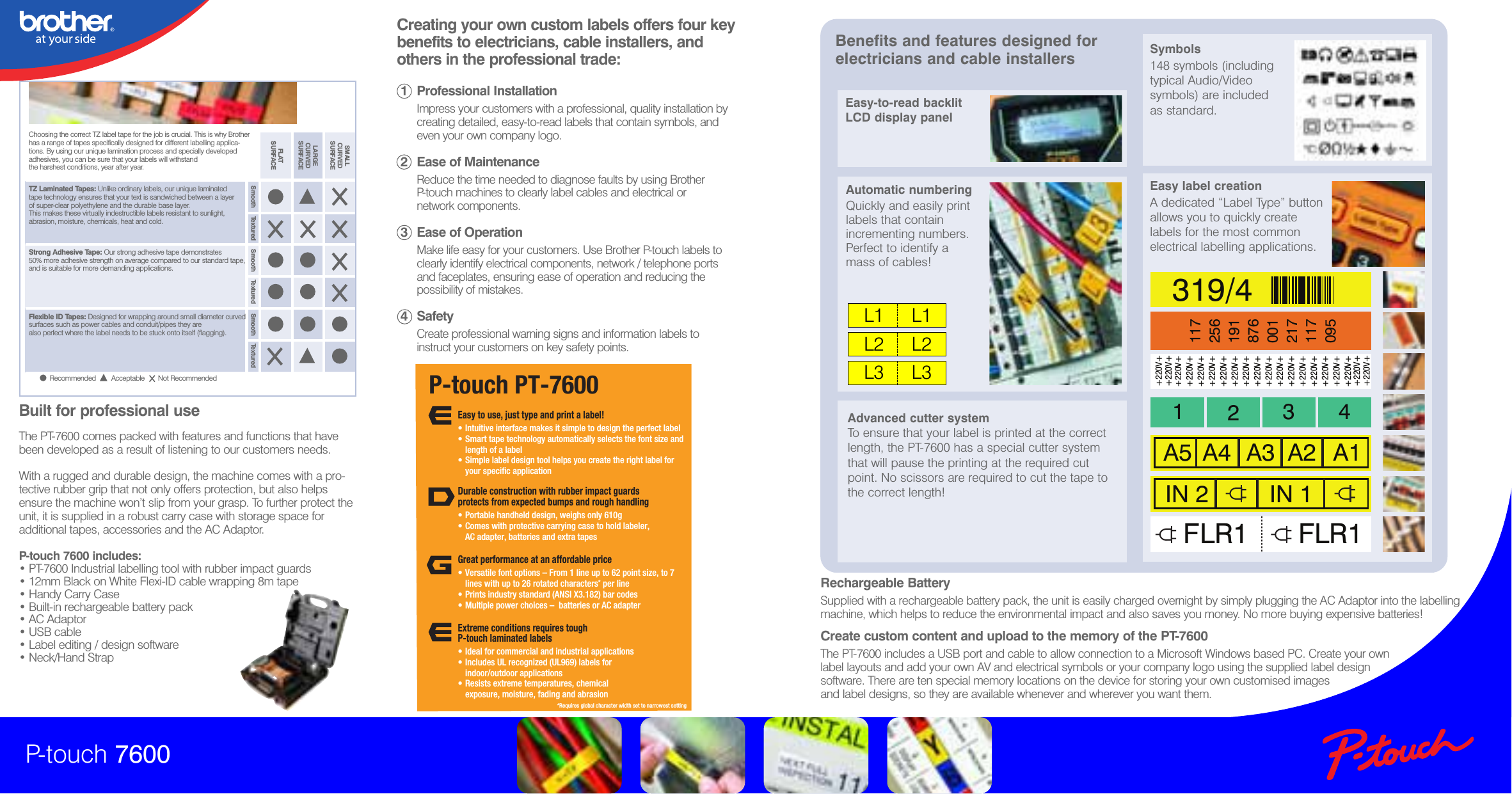 Page 2 of 2 - LabelZone Brother-Pt-7600-Brochure PT-1280_Brochure User Manual