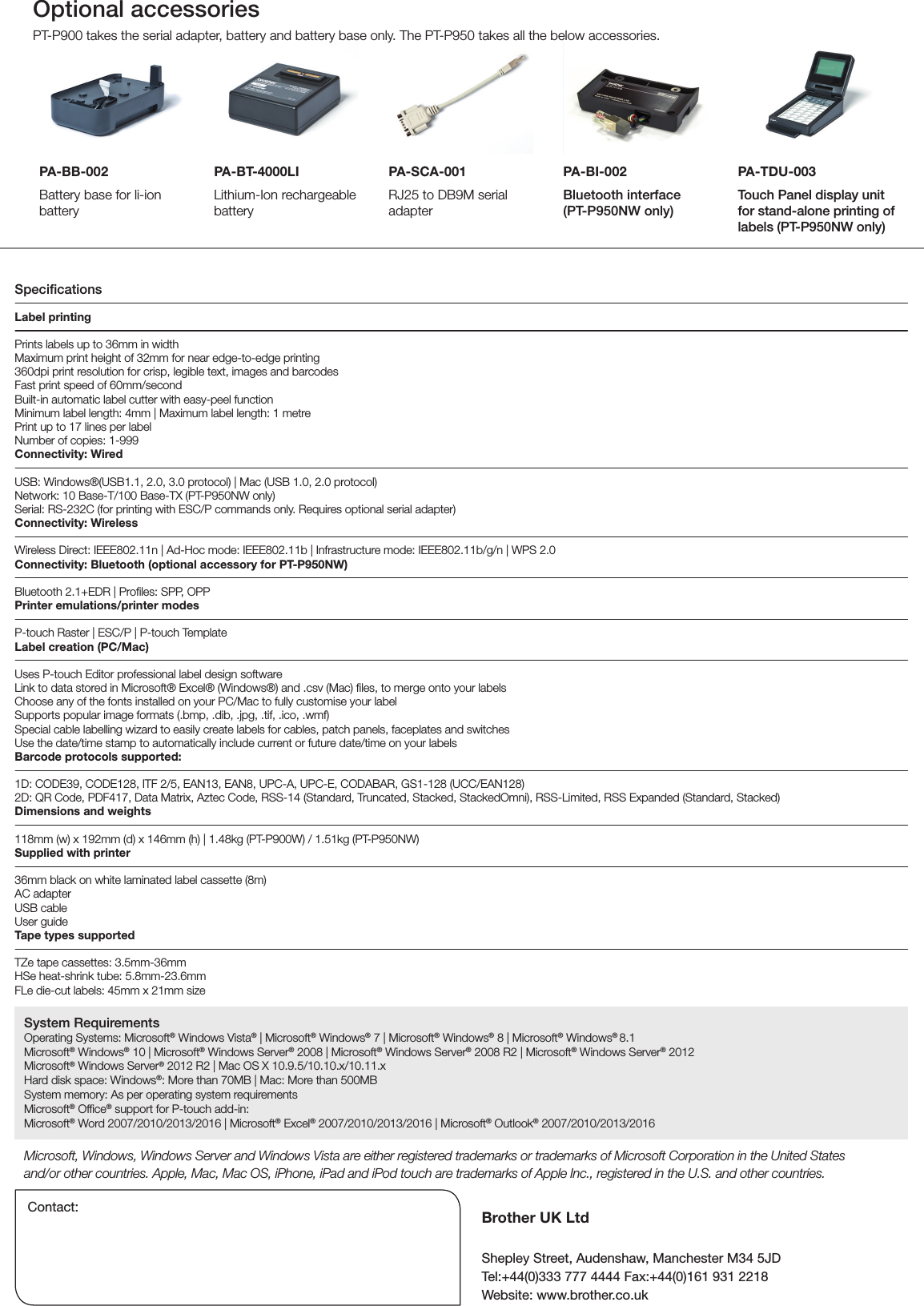 Page 3 of 3 - LabelZone Brother Pt-P900W User Manual