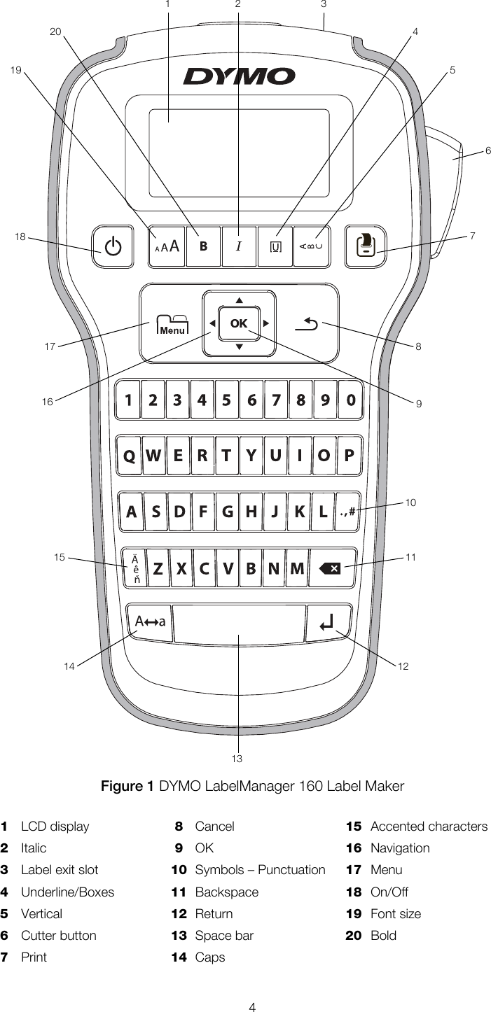 Page 4 of 11 - LabelZone Dymo Lm 160 LabelManager User Guide Manual