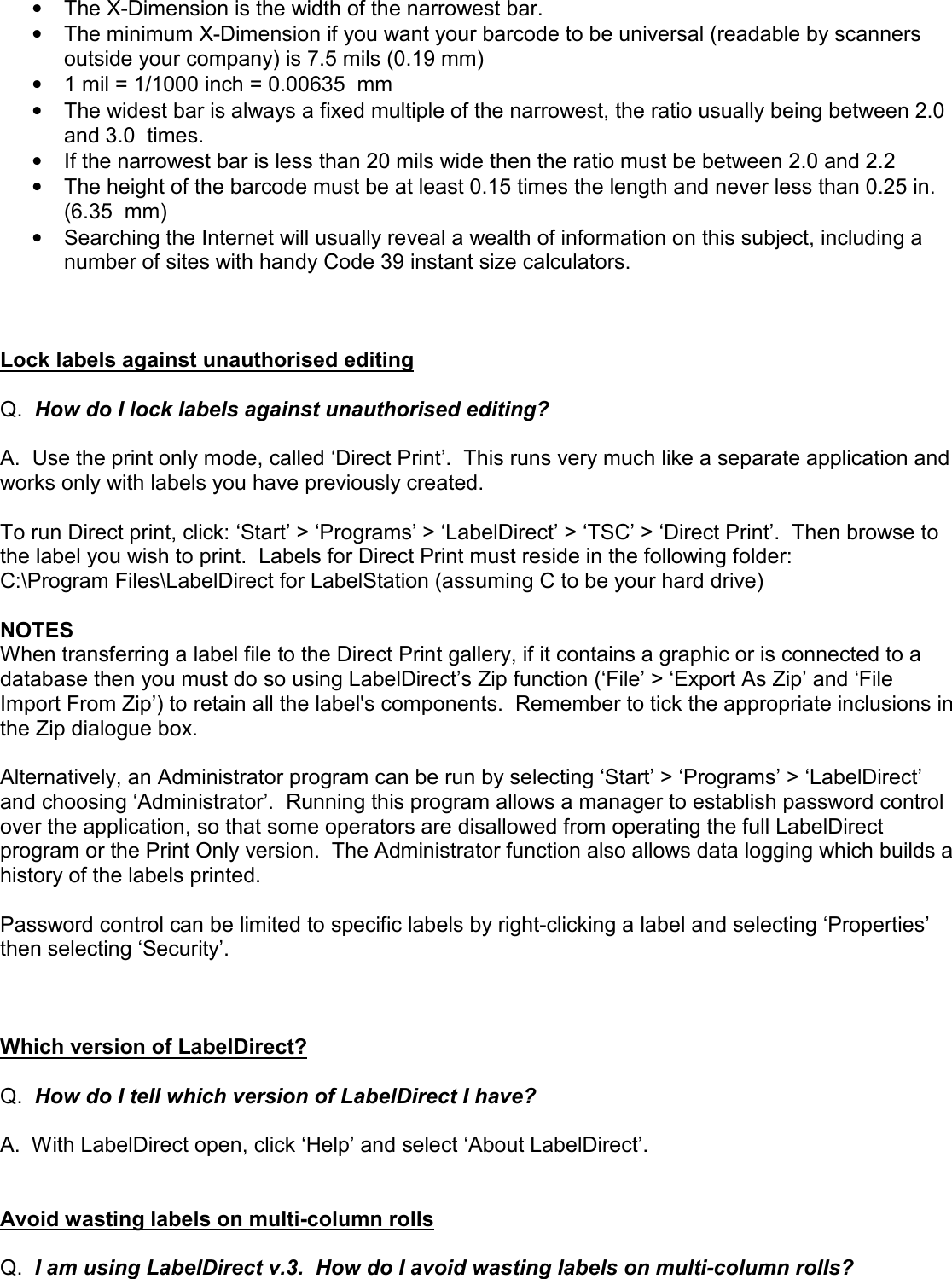 Page 5 of 11 - LabelZone Labeldirect Howto  User Manual Label Direct How To