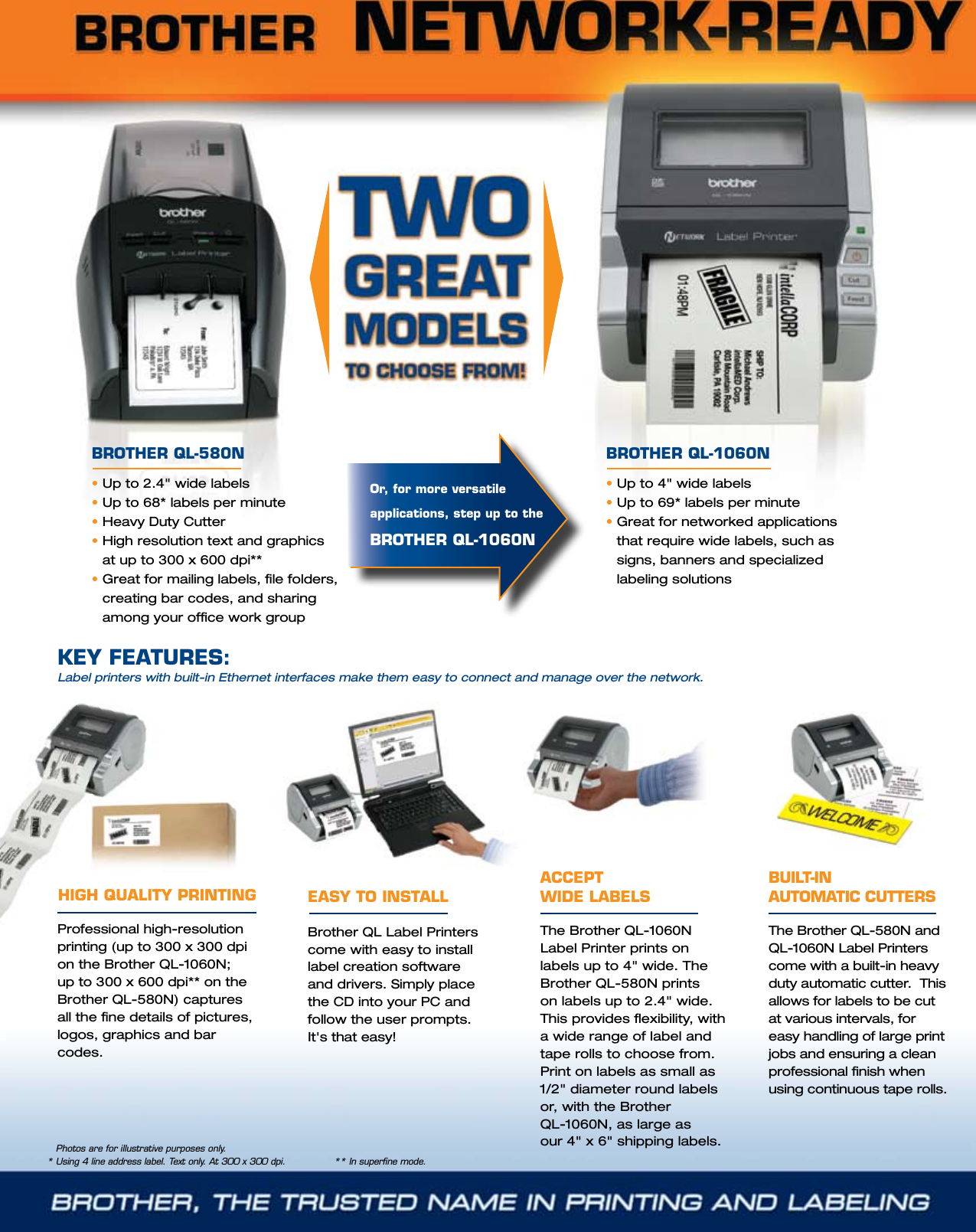 Page 2 of 6 - Labelzone Ql-580N-Brochure User Manual Brochure
