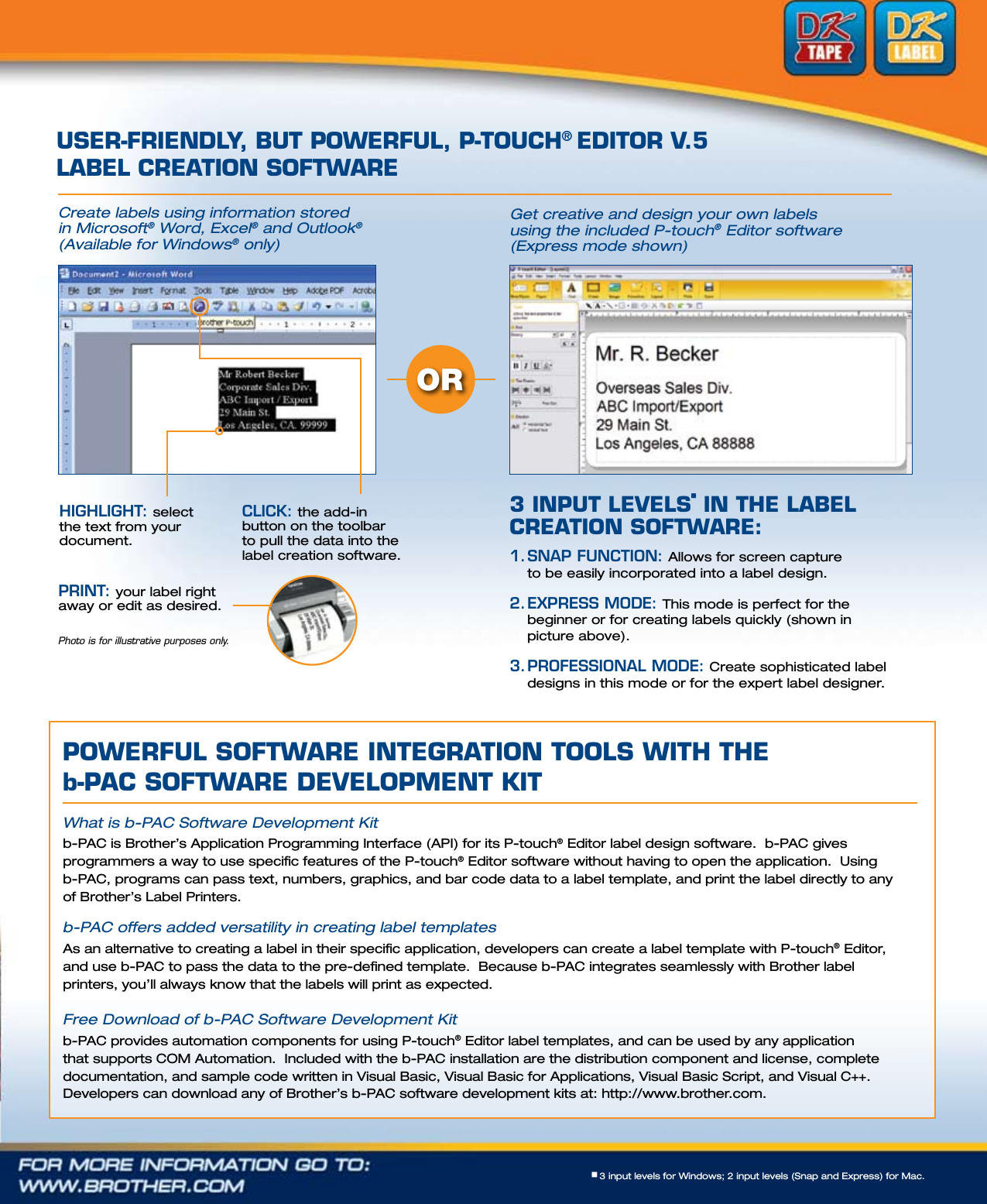 Page 4 of 6 - Labelzone Ql-580N-Brochure User Manual Brochure