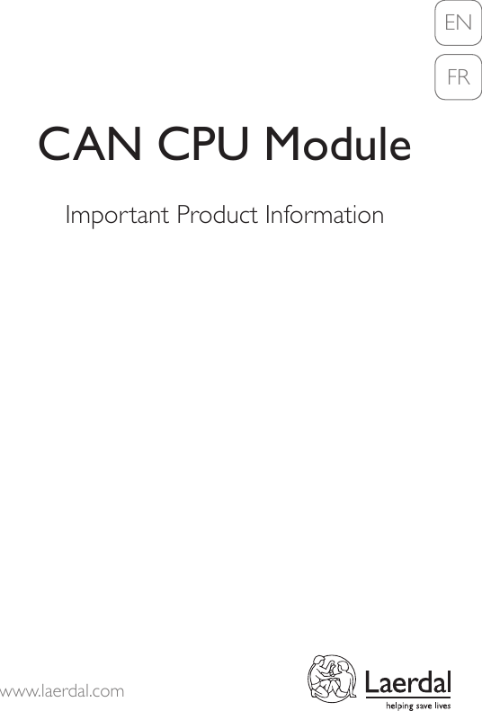 CAN CPU Module Important Product InformationENwww.laerdal.comFR