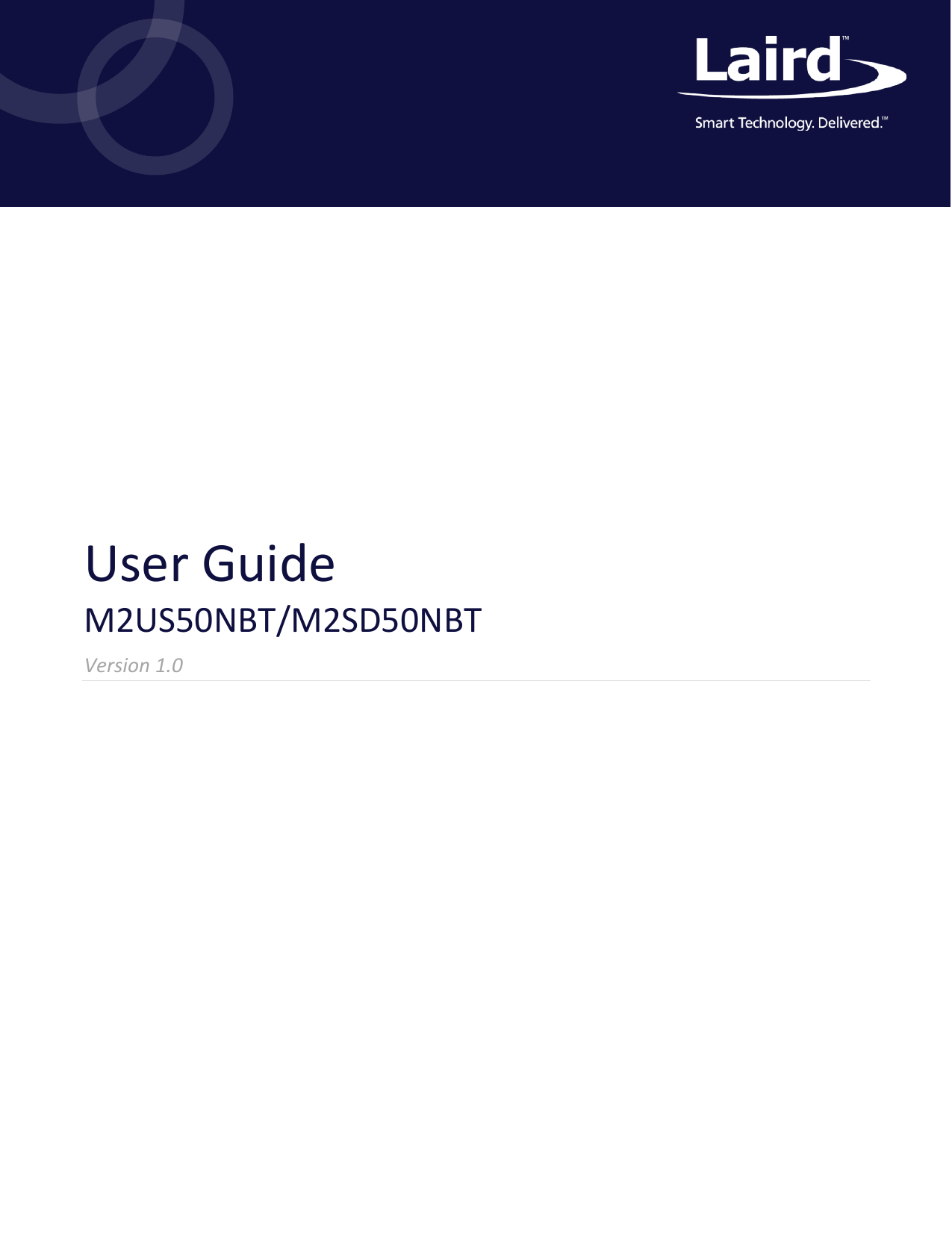 A     User Guide M2US50NBT/M2SD50NBT Version 1.0   