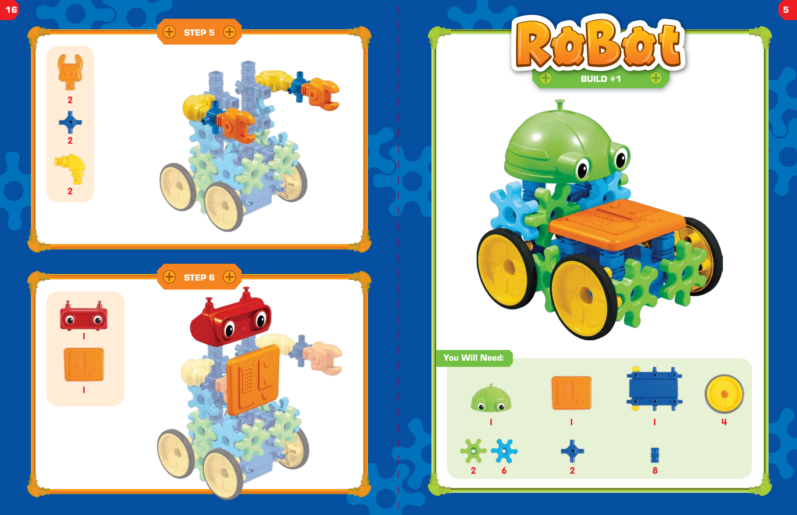STEP 5STEP 6122121 42 6 821 1BUILD #1You Will Need:16 5