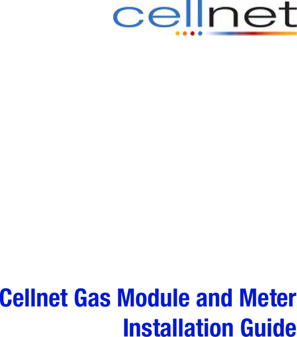 Cellnet Gas Module and MeterInstallation Guide