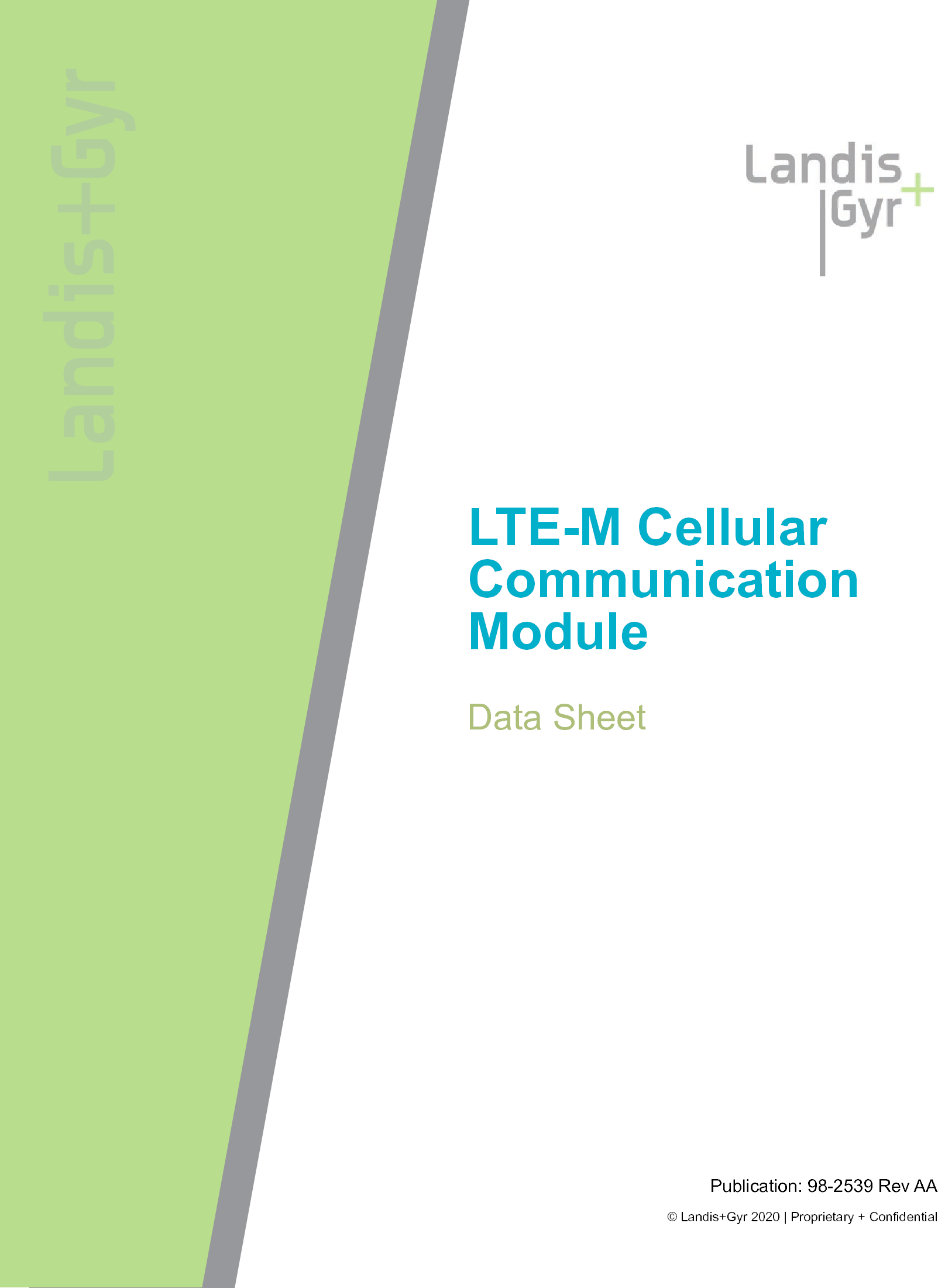 Landis Gyr Technology EG1R1S7 LTEM Cellular Communication Module
