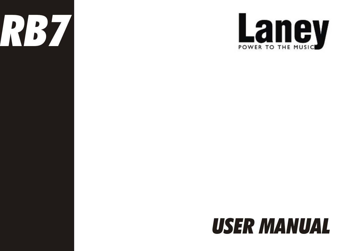 Page 1 of 12 - Laney-Amplification Laney-Amplification-Laney-Amplification-Musical-Instrument-Amplifier-Rb7-Users-Manual- RB7 Manual - 2006 Issue 1  Laney-amplification-laney-amplification-musical-instrument-amplifier-rb7-users-manual