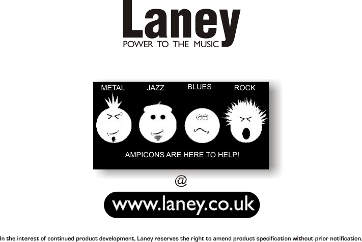Page 12 of 12 - Laney-Amplification Laney-Amplification-Laney-Amplification-Musical-Instrument-Amplifier-Rb7-Users-Manual- RB7 Manual - 2006 Issue 1  Laney-amplification-laney-amplification-musical-instrument-amplifier-rb7-users-manual
