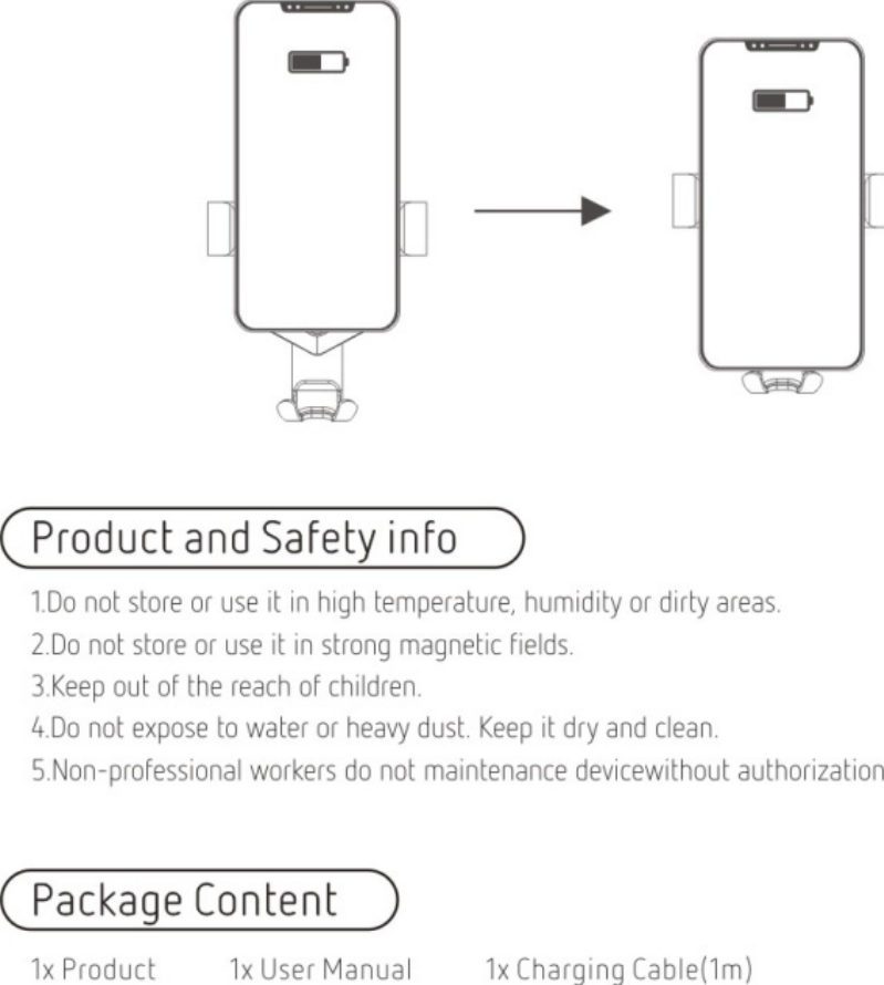 Lantaisi Technology TS30 Fast Wireless Car Charger User Manual