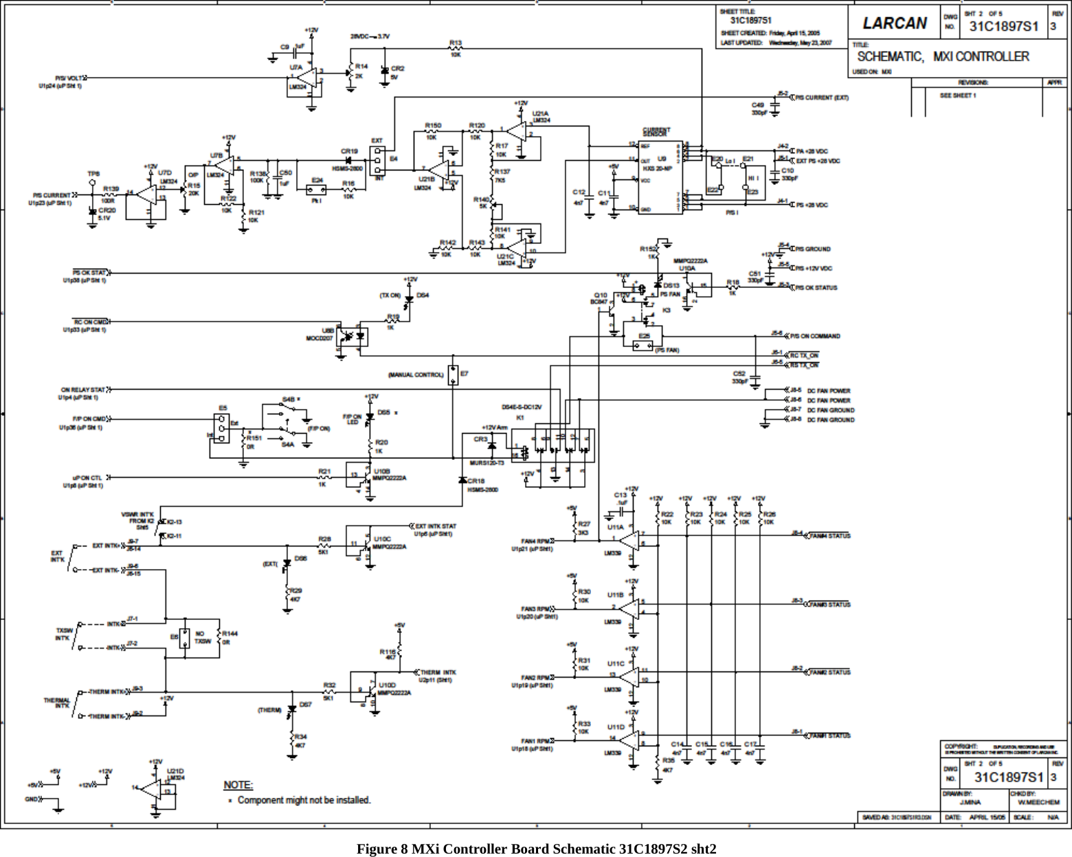   Figure 8 MXi Controller Board Schematic 31C1897S2 sht2   