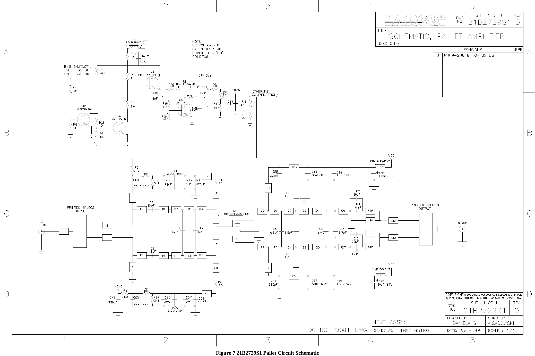    Figure 7 21B2729S1 Pallet Circuit Schematic  
