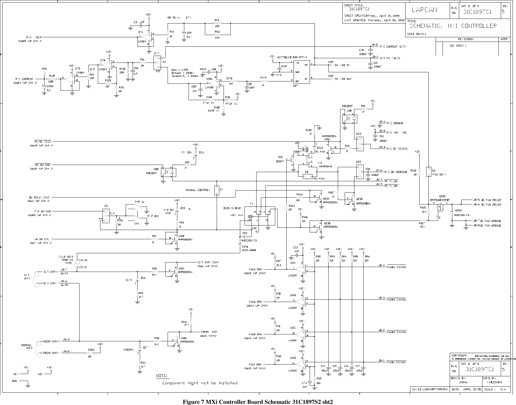    Figure 7 MXi Controller Board Schematic 31C1897S2 sht2  