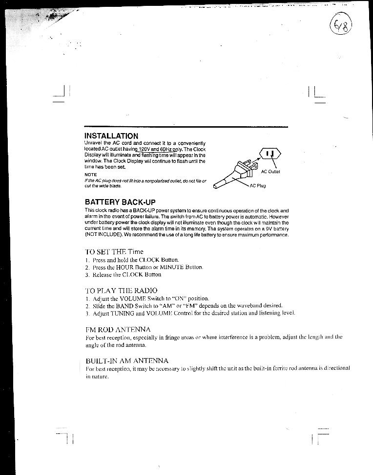 AM/FM/WB RECEIVER User Manual