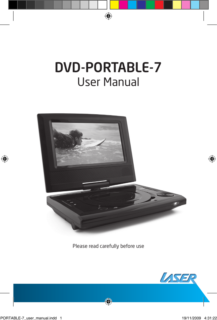 Page 1 of 9 - Laser Laser-Dvd-Portable-7-Users-Manual- DVD-PORTABLE-7_user_manual  Laser-dvd-portable-7-users-manual