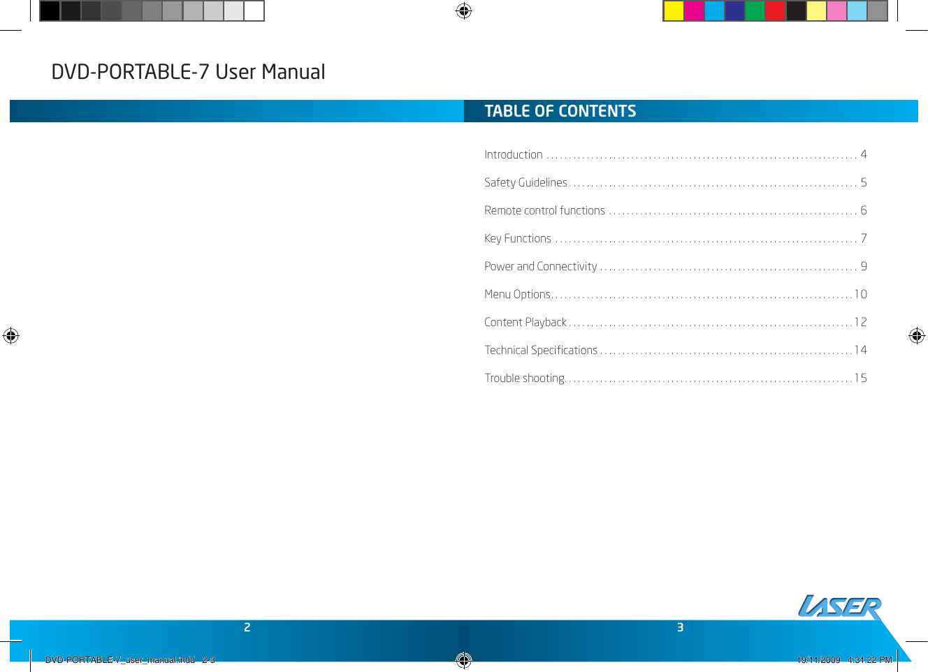 Page 2 of 9 - Laser Laser-Dvd-Portable-7-Users-Manual- DVD-PORTABLE-7_user_manual  Laser-dvd-portable-7-users-manual
