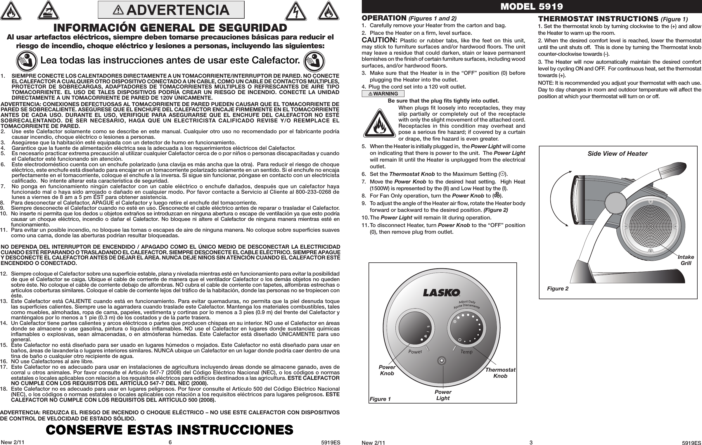 Page 3 of 4 - Lasko Lasko-5919-Users-Manual- Lasko-5919-users-manual