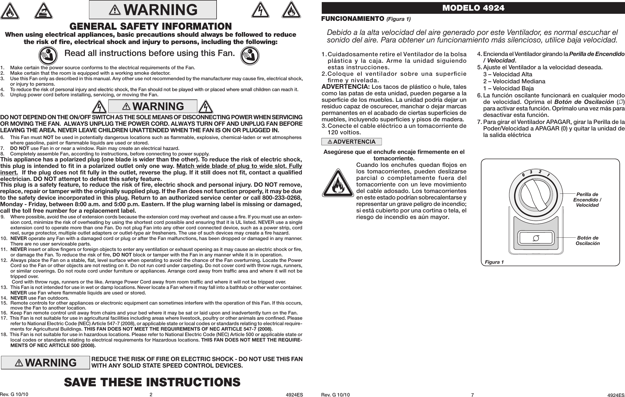 Page 2 of 4 - Lasko Lasko-Blower-4924-Users-Manual-  Lasko-blower-4924-users-manual