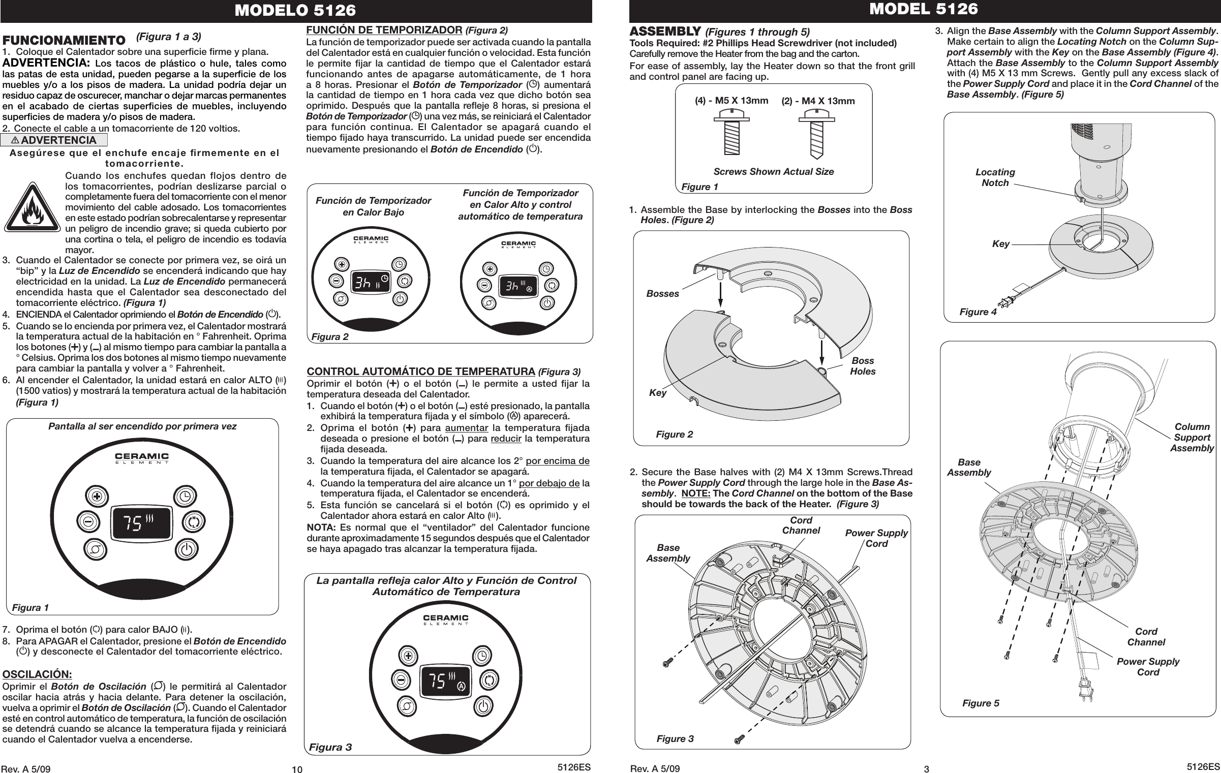 Page 3 of 6 - Lasko Lasko-Electric-Heater-5126-Users-Manual-  Lasko-electric-heater-5126-users-manual