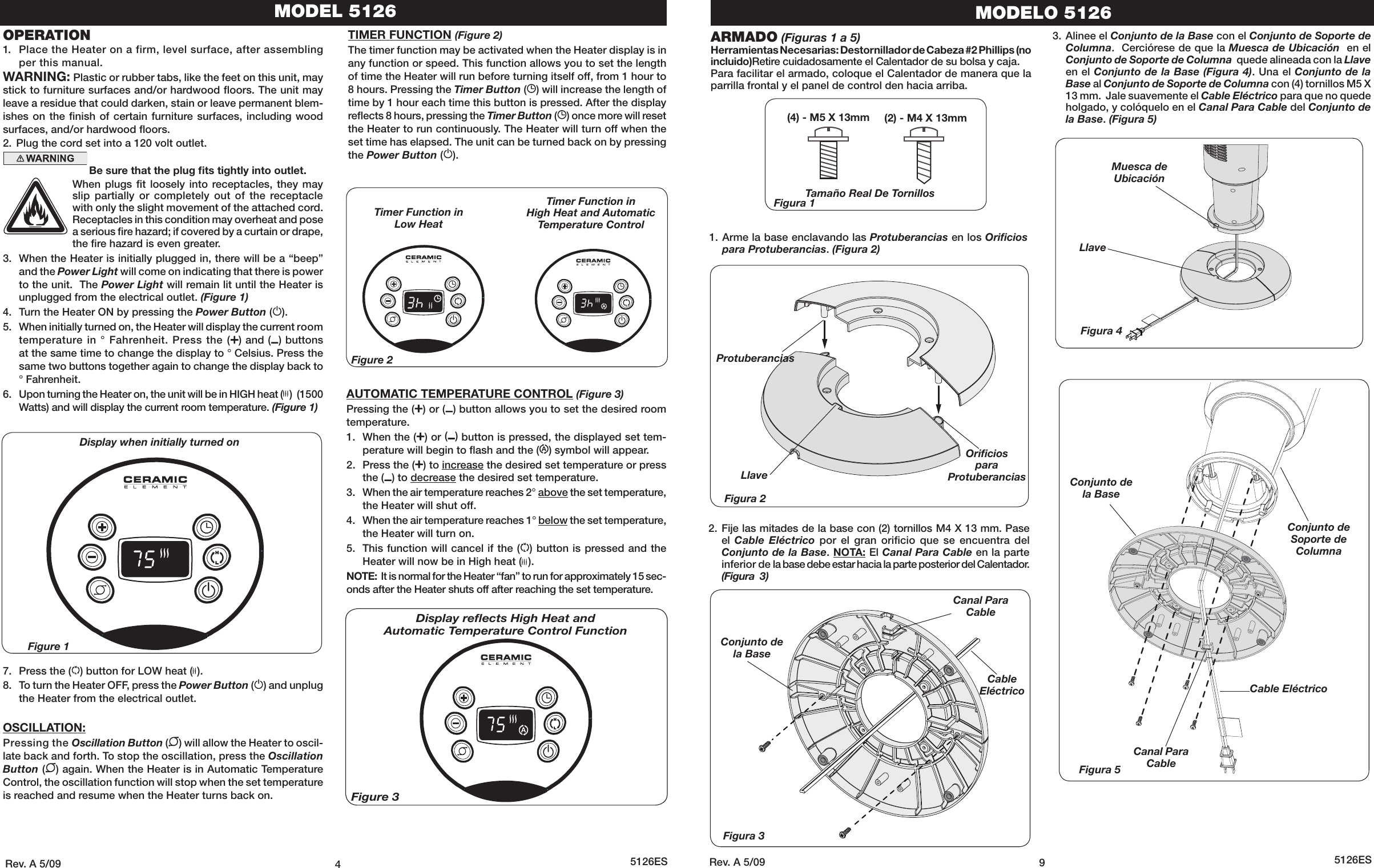 Page 4 of 6 - Lasko Lasko-Electric-Heater-5126-Users-Manual-  Lasko-electric-heater-5126-users-manual