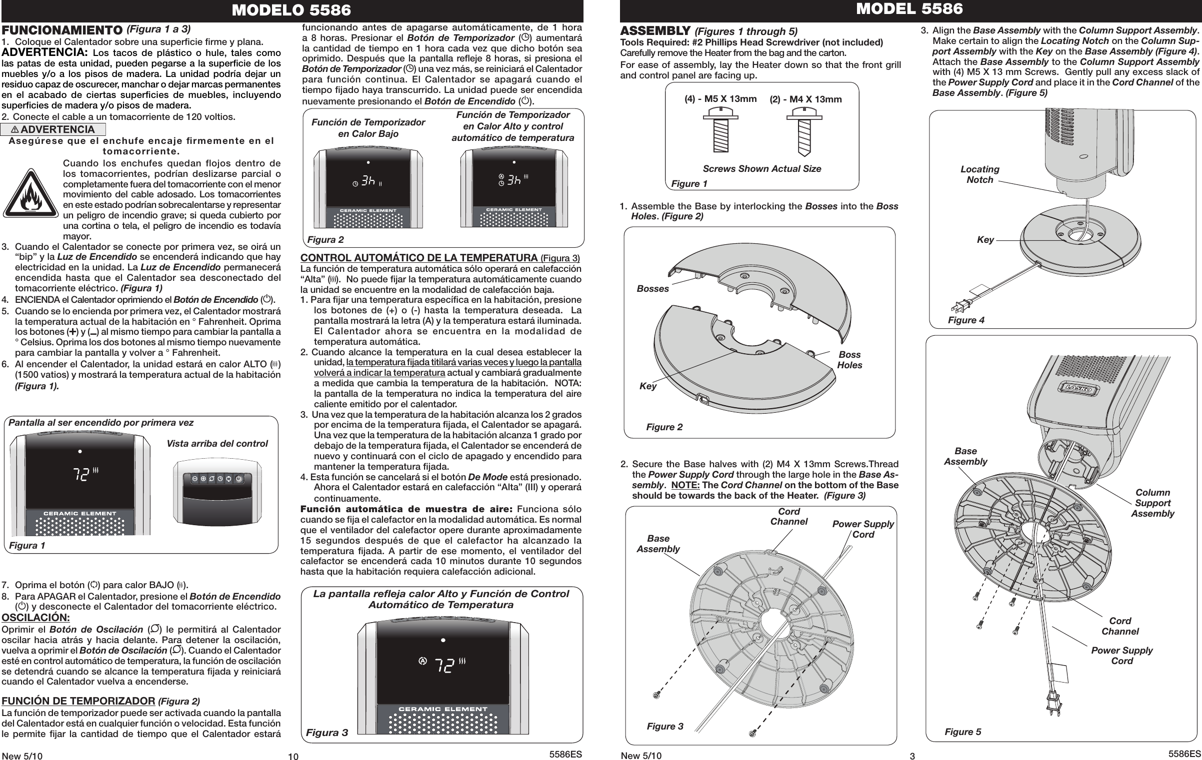 Page 3 of 6 - Lasko Lasko-Electric-Heater-5566-Users-Manual-  Lasko-electric-heater-5566-users-manual