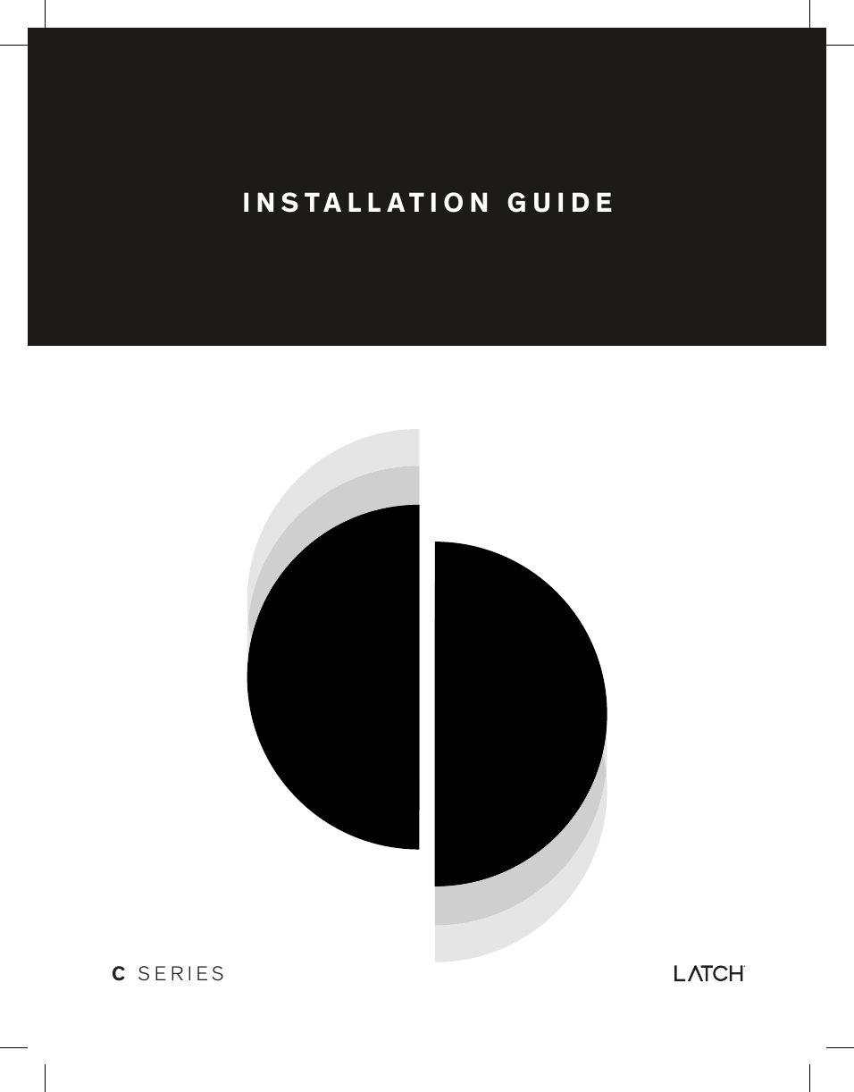 INSTALLATION GUIDEC  SERIESINSTALLATION GUIDE