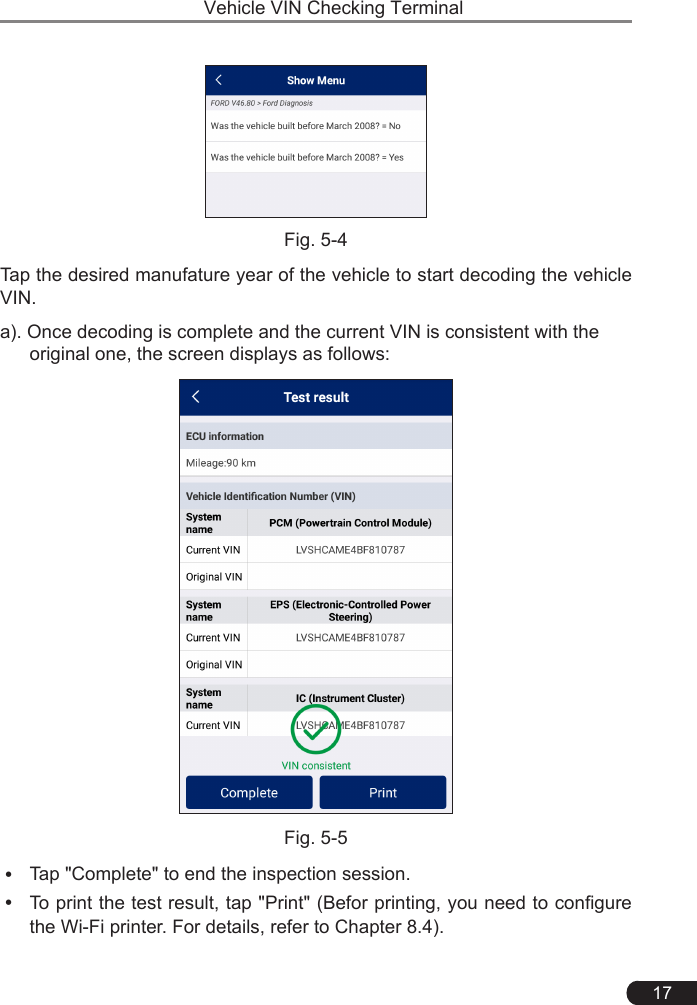Page 21 of Launch Tech HTT Vehicle VIN Checking Terminal, Professional full vehicle model handheld diagnostic tool User Manual 