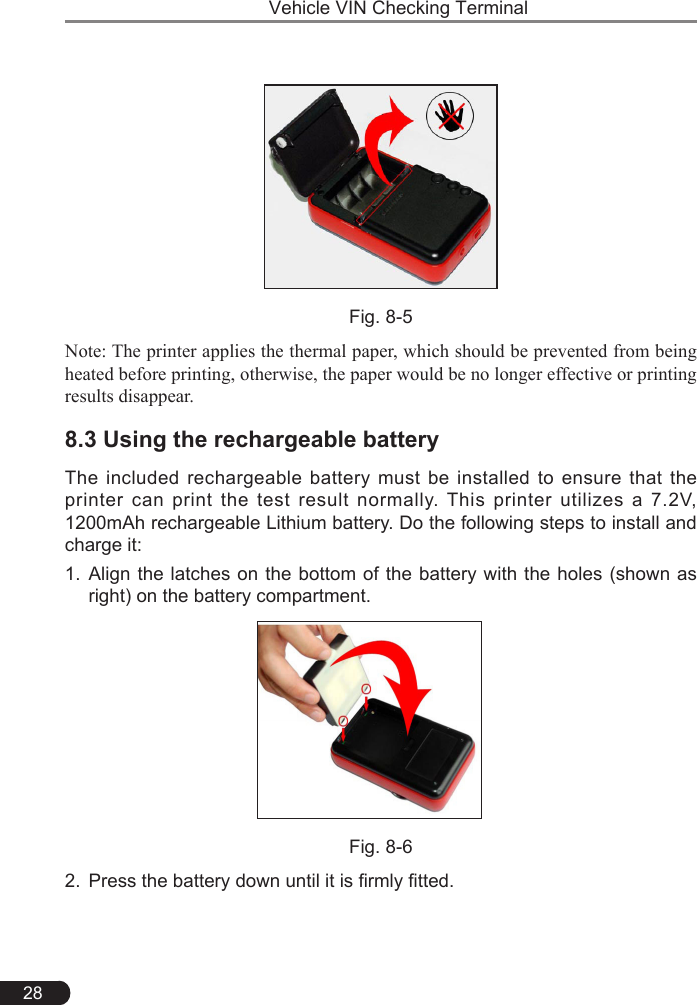 Page 32 of Launch Tech HTT Vehicle VIN Checking Terminal, Professional full vehicle model handheld diagnostic tool User Manual 