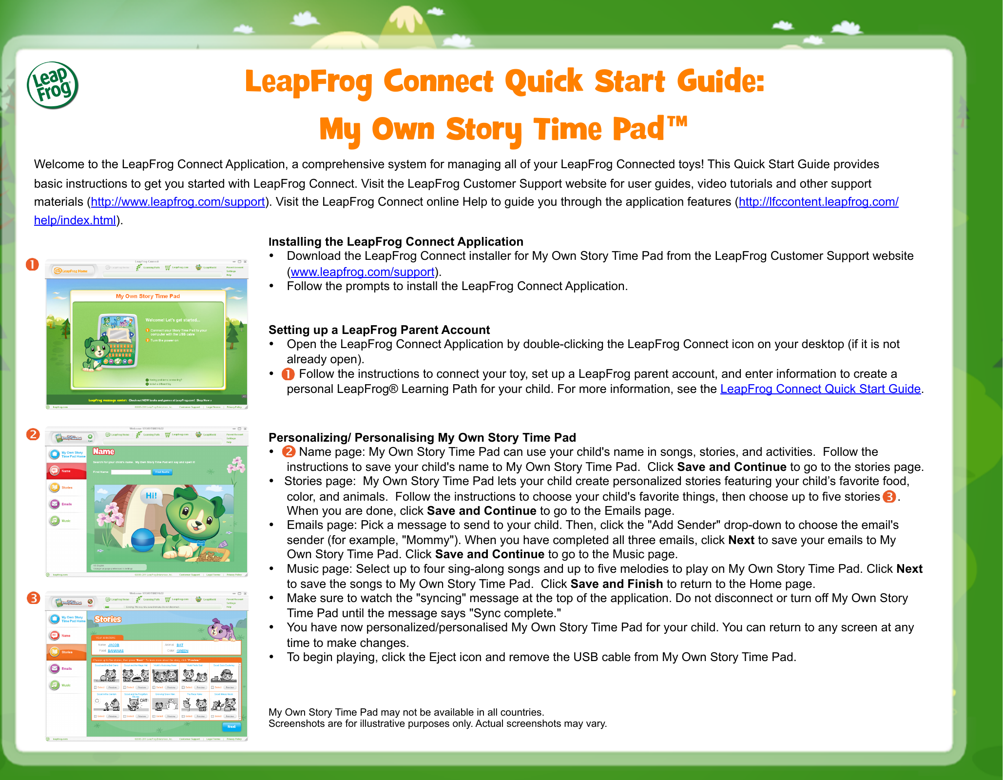 Page 4 of 11 - Leapfrog Leapfrog-Connect-Application-Quick-Start-Manual-  Leapfrog-connect-application-quick-start-manual