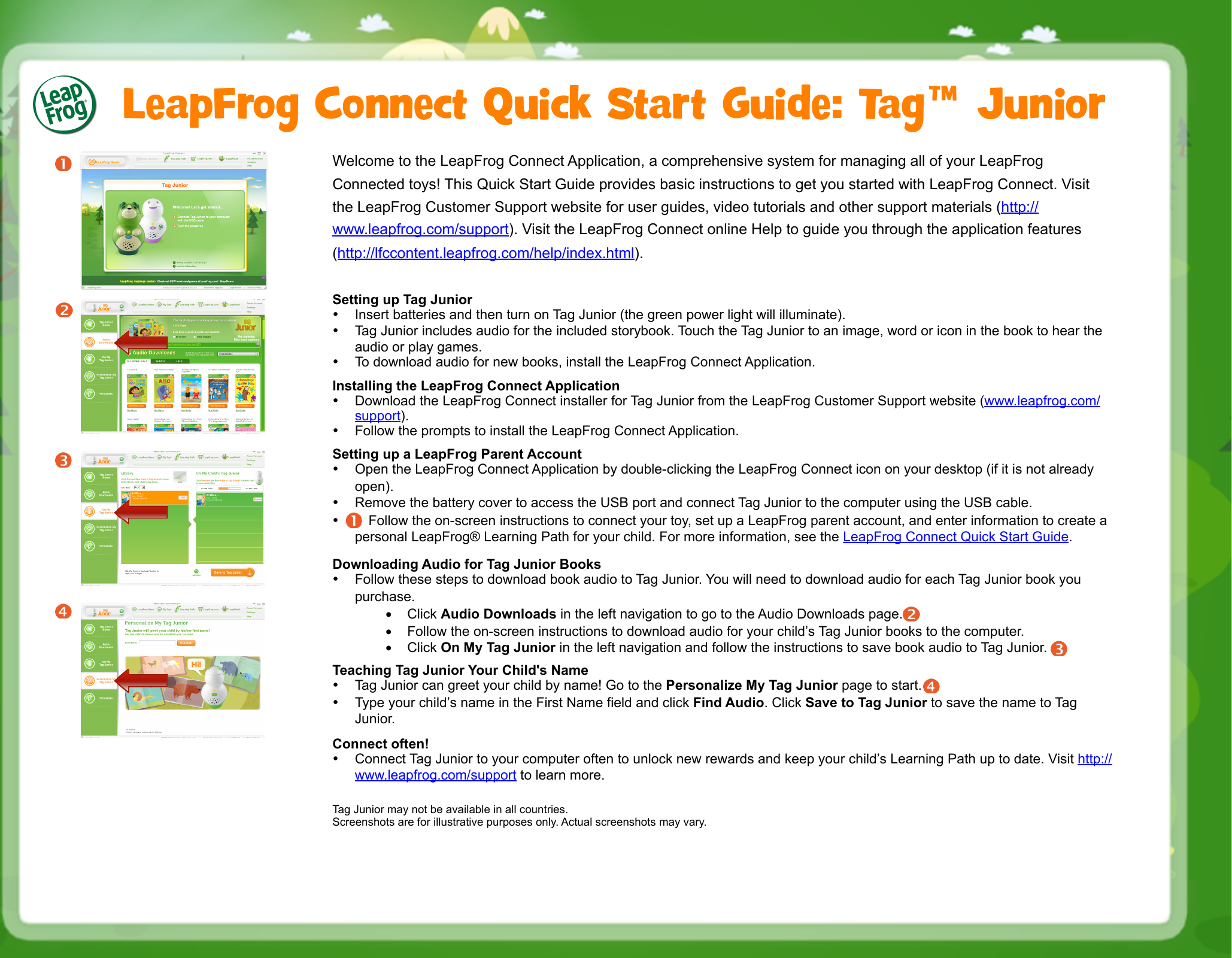 Page 5 of 11 - Leapfrog Leapfrog-Connect-Application-Quick-Start-Manual-  Leapfrog-connect-application-quick-start-manual