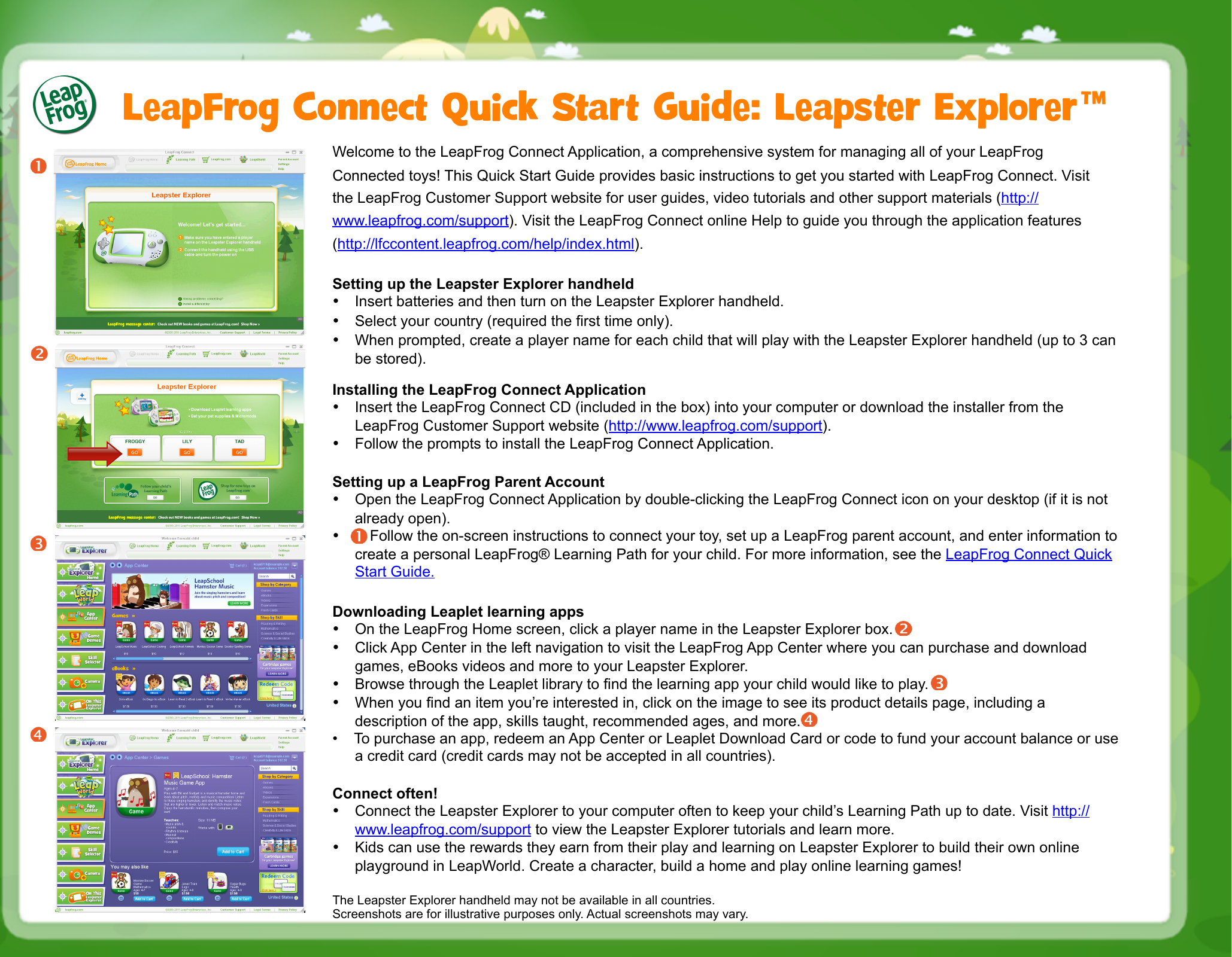 Page 8 of 11 - Leapfrog Leapfrog-Connect-Application-Quick-Start-Manual-  Leapfrog-connect-application-quick-start-manual