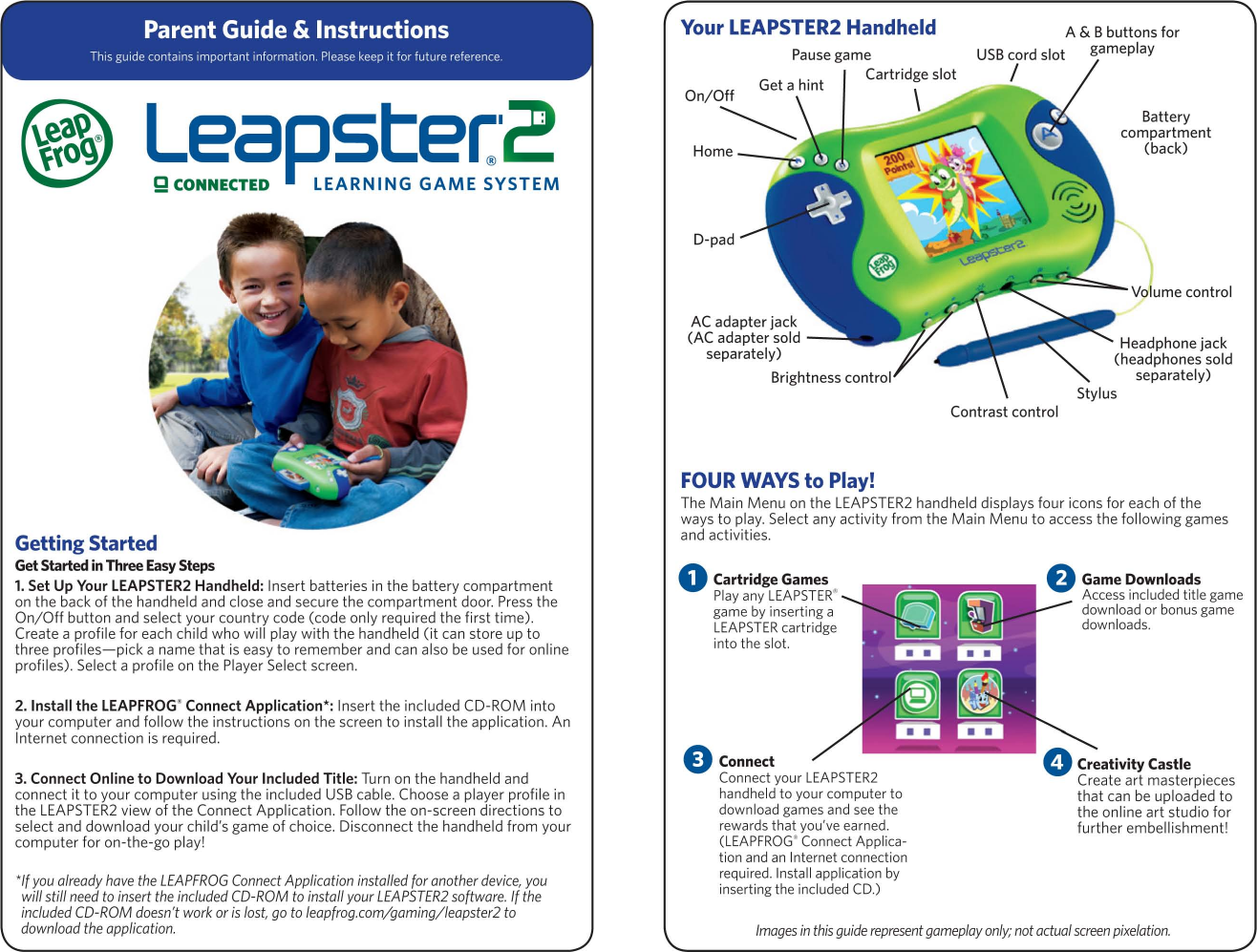 Page 1 of 6 - Leapfrog Leapfrog-Leapfrog-Leapster-2-21155-Users-Manual-  Leapfrog-leapfrog-leapster-2-21155-users-manual