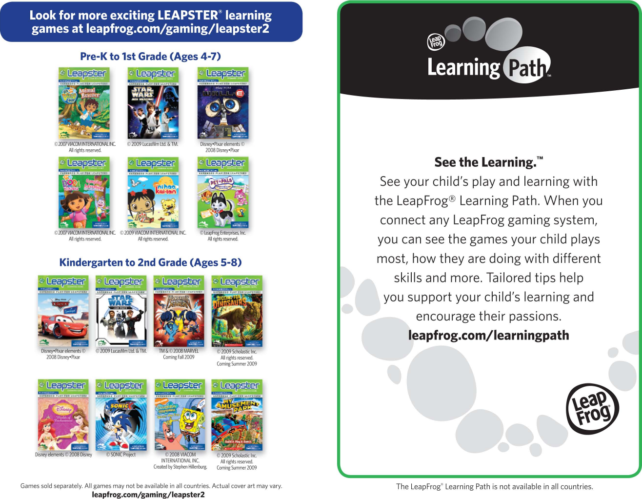 Page 3 of 6 - Leapfrog Leapfrog-Leapfrog-Leapster-2-21155-Users-Manual-  Leapfrog-leapfrog-leapster-2-21155-users-manual