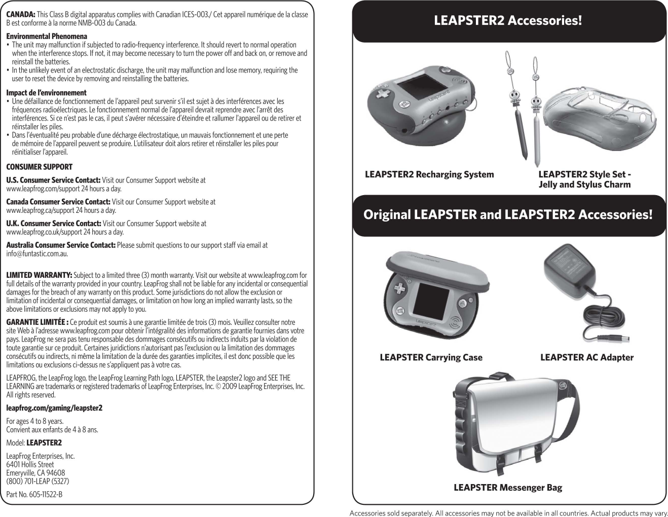 Page 6 of 6 - Leapfrog Leapfrog-Leapfrog-Leapster-2-21155-Users-Manual-  Leapfrog-leapfrog-leapster-2-21155-users-manual