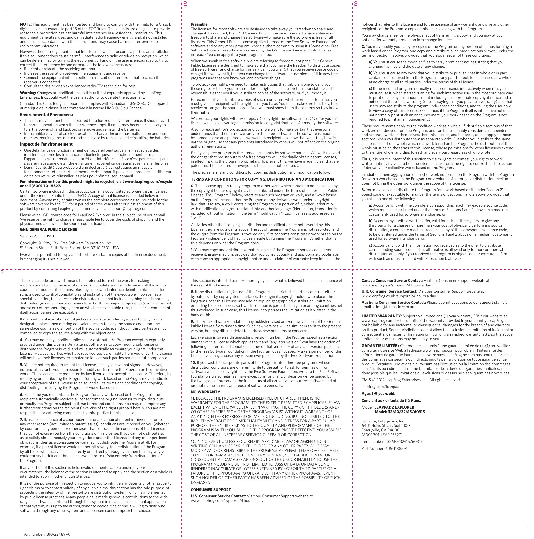 Page 2 of 2 - Leapfrog Leapfrog-Leappad-2-Explorer-Parent-Guide-And-Instructions- CS9706_LPE_LePd2GnPk_PGm2  Leapfrog-leappad-2-explorer-parent-guide-and-instructions