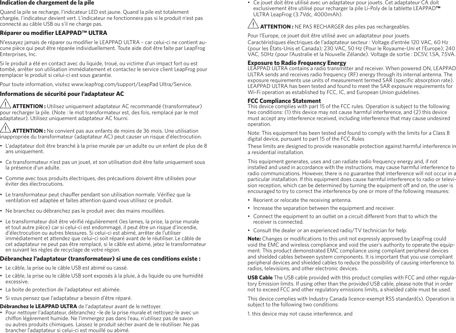 Leapfrog Leappad Ultra Parent Guide And Instructions