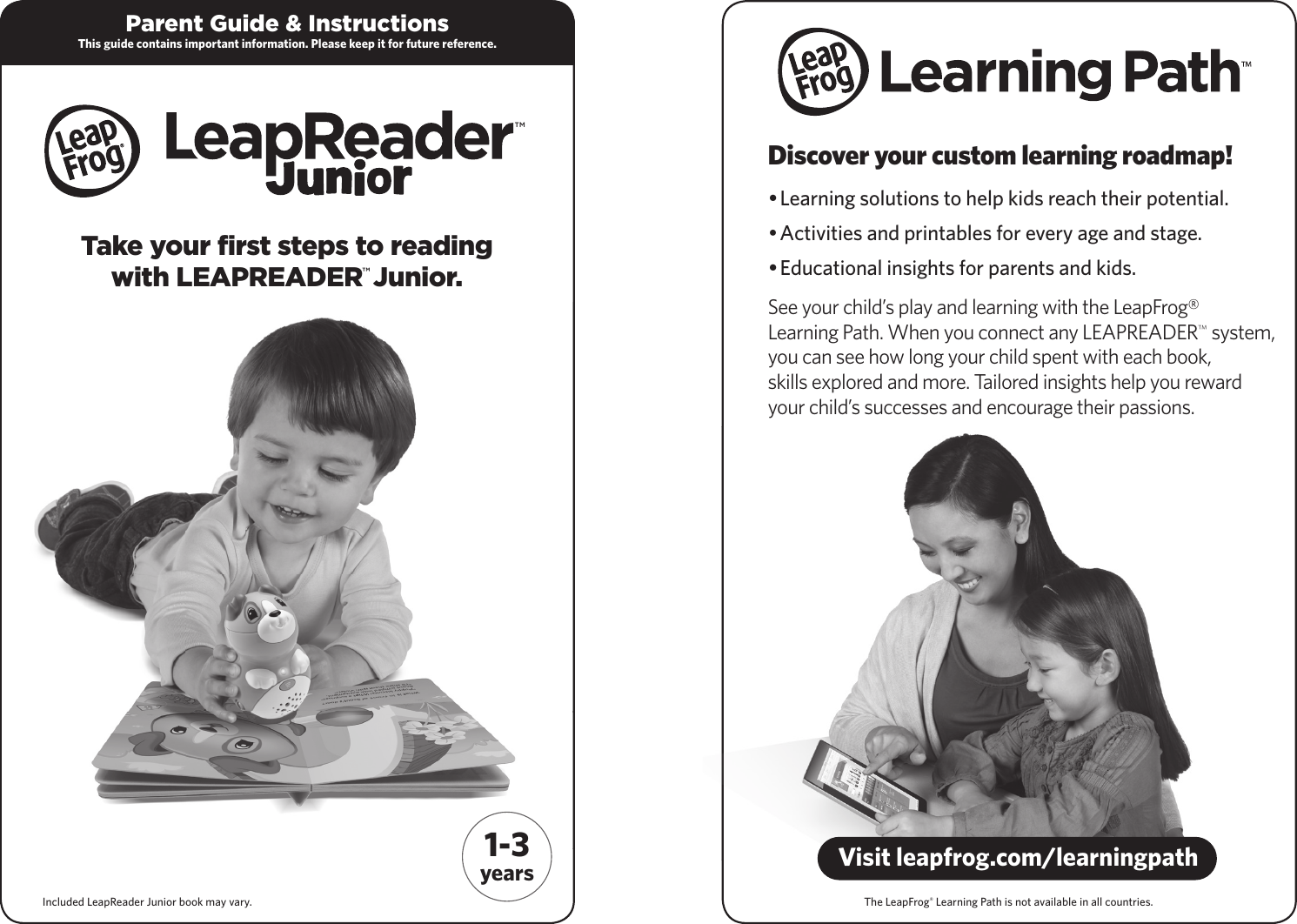 Leapfrog Leapreader Junior Parent Guide And Instructions