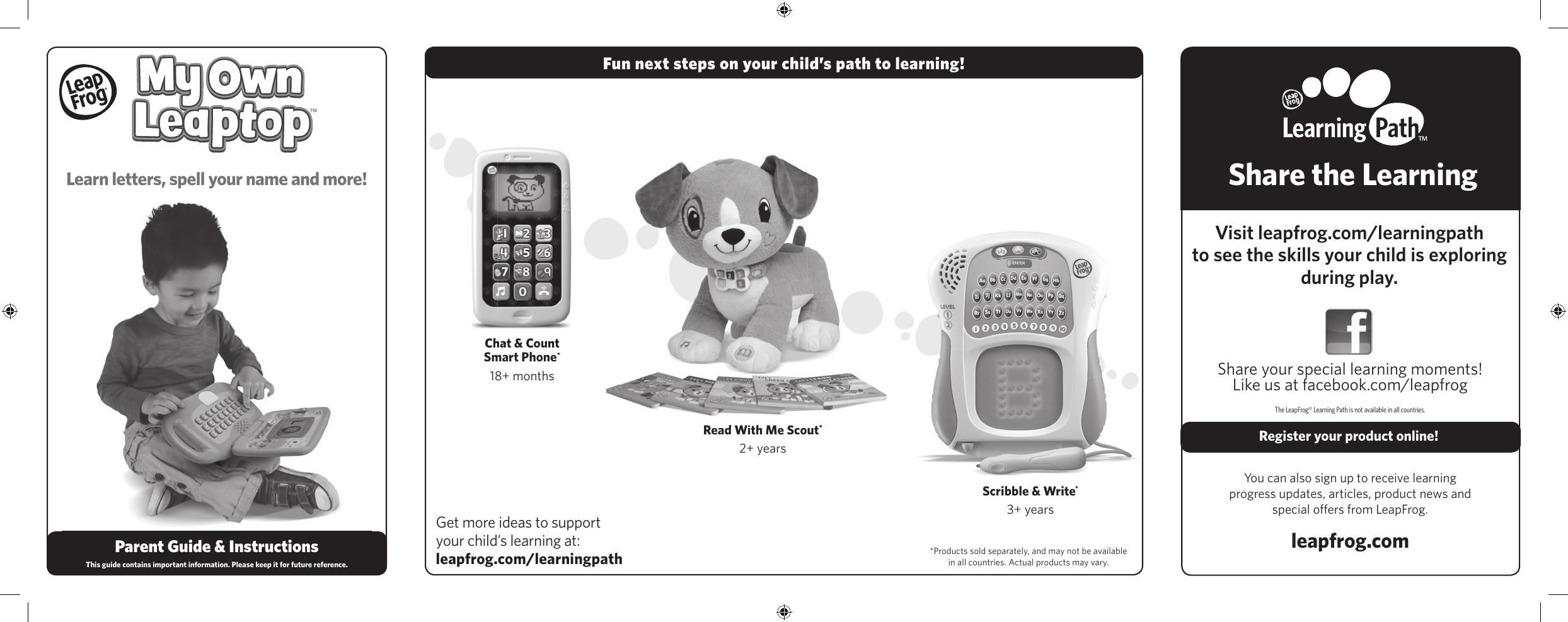 Page 1 of 2 - Leapfrog Leapfrog-My-Own-Leaptop-19150-Users-Manual- CS9802_ MyOwnLt_PGrevA_M1  Leapfrog-my-own-leaptop-19150-users-manual