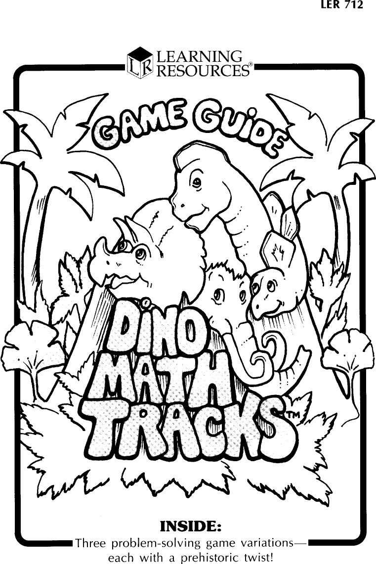 Learning Resources Dino Math Tracks Users Manual