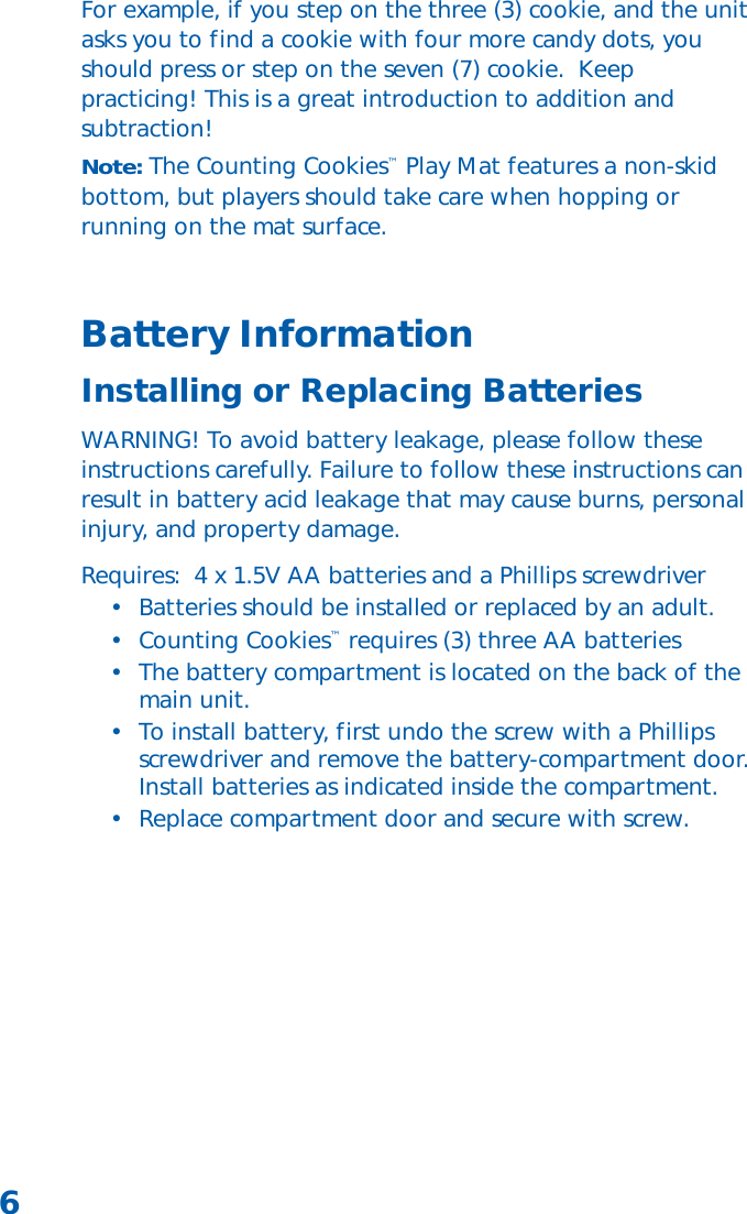 Page 6 of 8 - Learning-Resources Learning-Resources-Learning-Resources-Inc-Baby-Gym-Ler-6949-Users-Manual-  Learning-resources-learning-resources-inc-baby-gym-ler-6949-users-manual