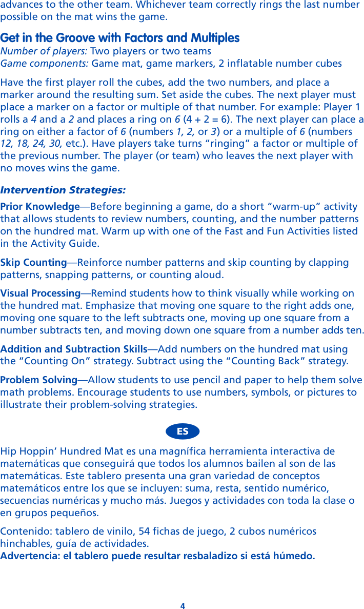 Page 4 of 12 - Learning-Resources Learning-Resources-Learning-Resources-Inc-Baby-Toy-Ler-1100-Users-Manual- 2011 Science Diction TGv2  Learning-resources-learning-resources-inc-baby-toy-ler-1100-users-manual